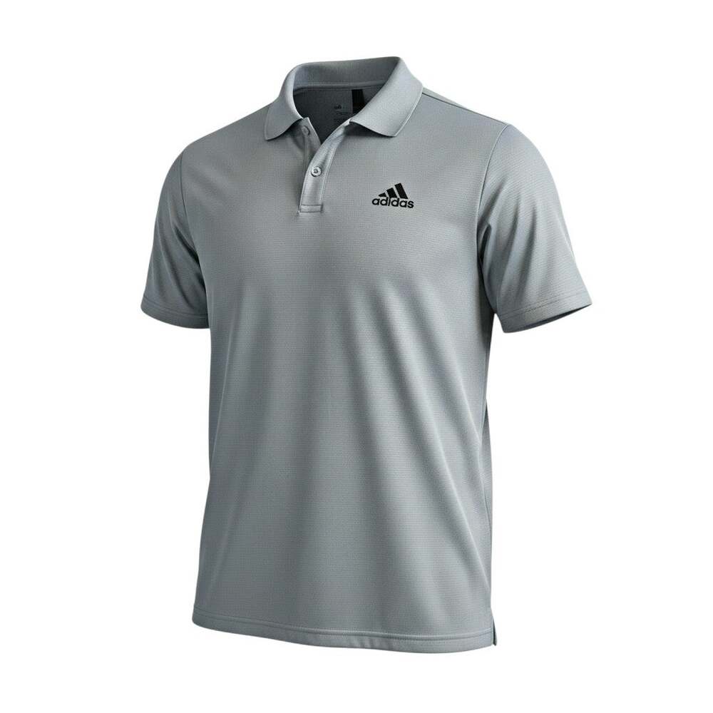 Adidas Golf Shirt Mens XL Gray Short Sleeve Performance Polo Climalite Athletic